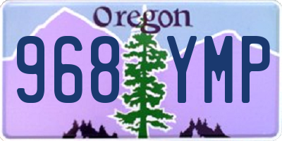 OR license plate 968YMP