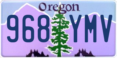 OR license plate 968YMV