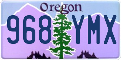 OR license plate 968YMX