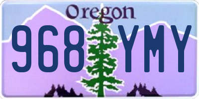 OR license plate 968YMY