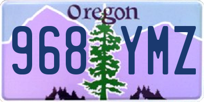 OR license plate 968YMZ