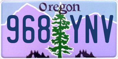 OR license plate 968YNV
