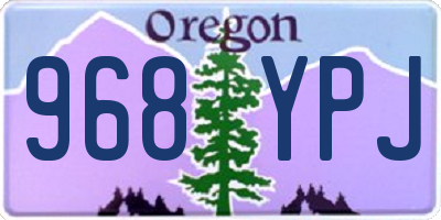 OR license plate 968YPJ