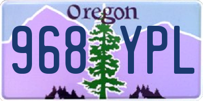 OR license plate 968YPL