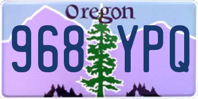 OR license plate 968YPQ