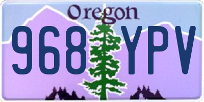 OR license plate 968YPV