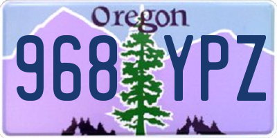 OR license plate 968YPZ