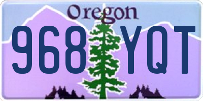 OR license plate 968YQT