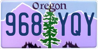 OR license plate 968YQY