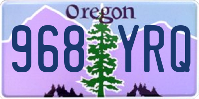 OR license plate 968YRQ