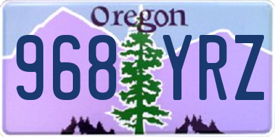 OR license plate 968YRZ