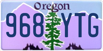 OR license plate 968YTG