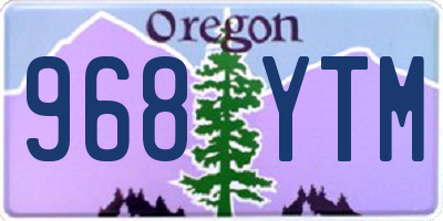 OR license plate 968YTM