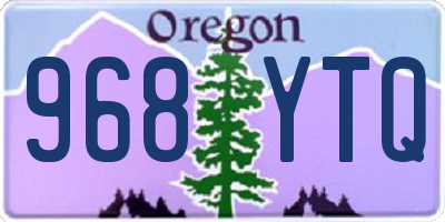 OR license plate 968YTQ