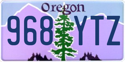 OR license plate 968YTZ