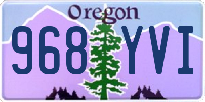 OR license plate 968YVI