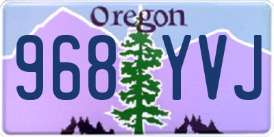OR license plate 968YVJ