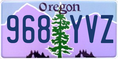 OR license plate 968YVZ