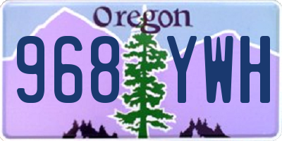 OR license plate 968YWH