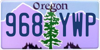 OR license plate 968YWP