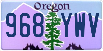 OR license plate 968YWV