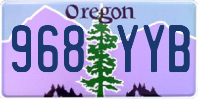 OR license plate 968YYB