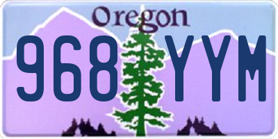 OR license plate 968YYM