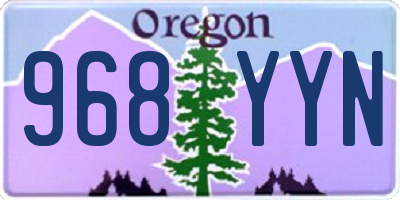 OR license plate 968YYN