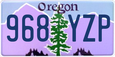 OR license plate 968YZP