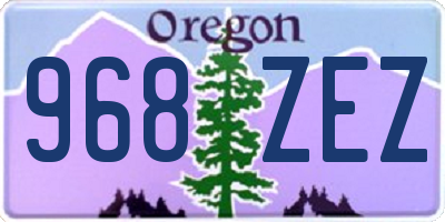 OR license plate 968ZEZ