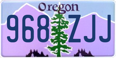 OR license plate 968ZJJ