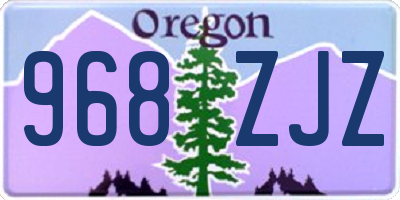 OR license plate 968ZJZ