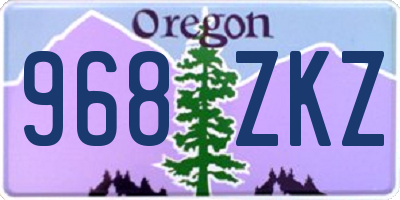 OR license plate 968ZKZ