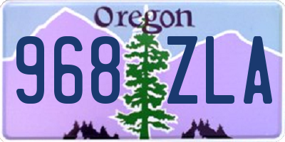 OR license plate 968ZLA
