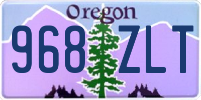 OR license plate 968ZLT