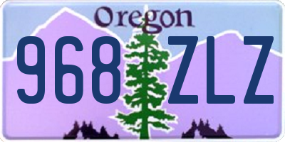 OR license plate 968ZLZ