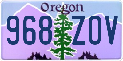 OR license plate 968ZOV