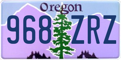 OR license plate 968ZRZ
