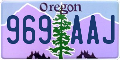 OR license plate 969AAJ