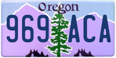 OR license plate 969ACA