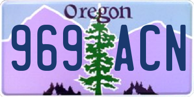 OR license plate 969ACN