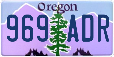 OR license plate 969ADR