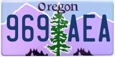 OR license plate 969AEA