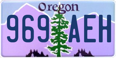 OR license plate 969AEH