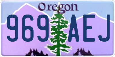 OR license plate 969AEJ