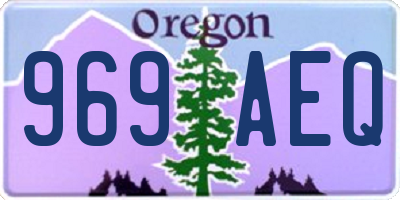 OR license plate 969AEQ