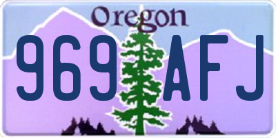 OR license plate 969AFJ