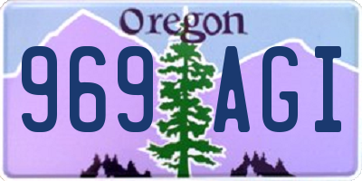 OR license plate 969AGI