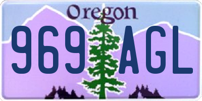OR license plate 969AGL