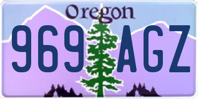 OR license plate 969AGZ